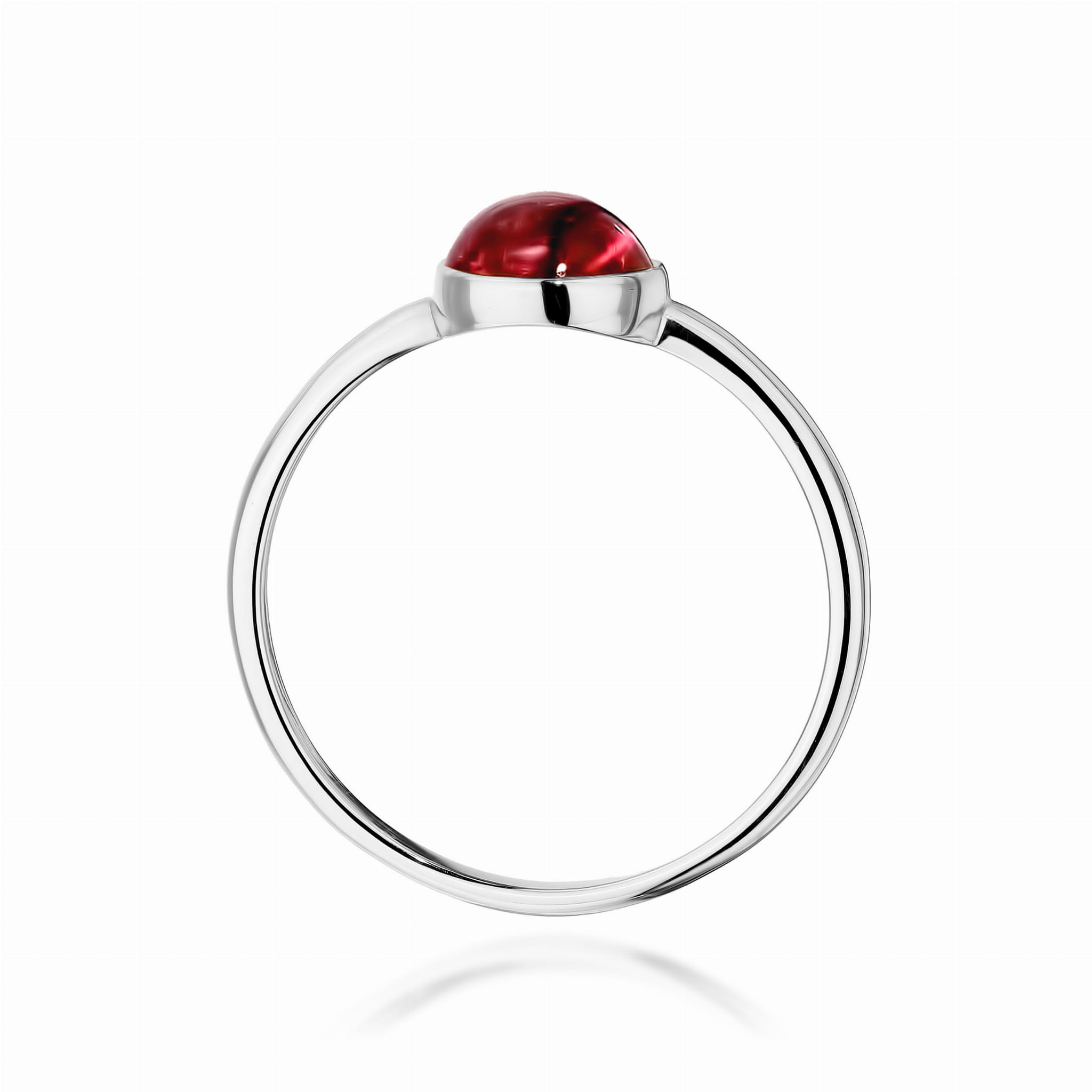 Pierścionek z różowym Turmalinem 1,00ct białe złoto
