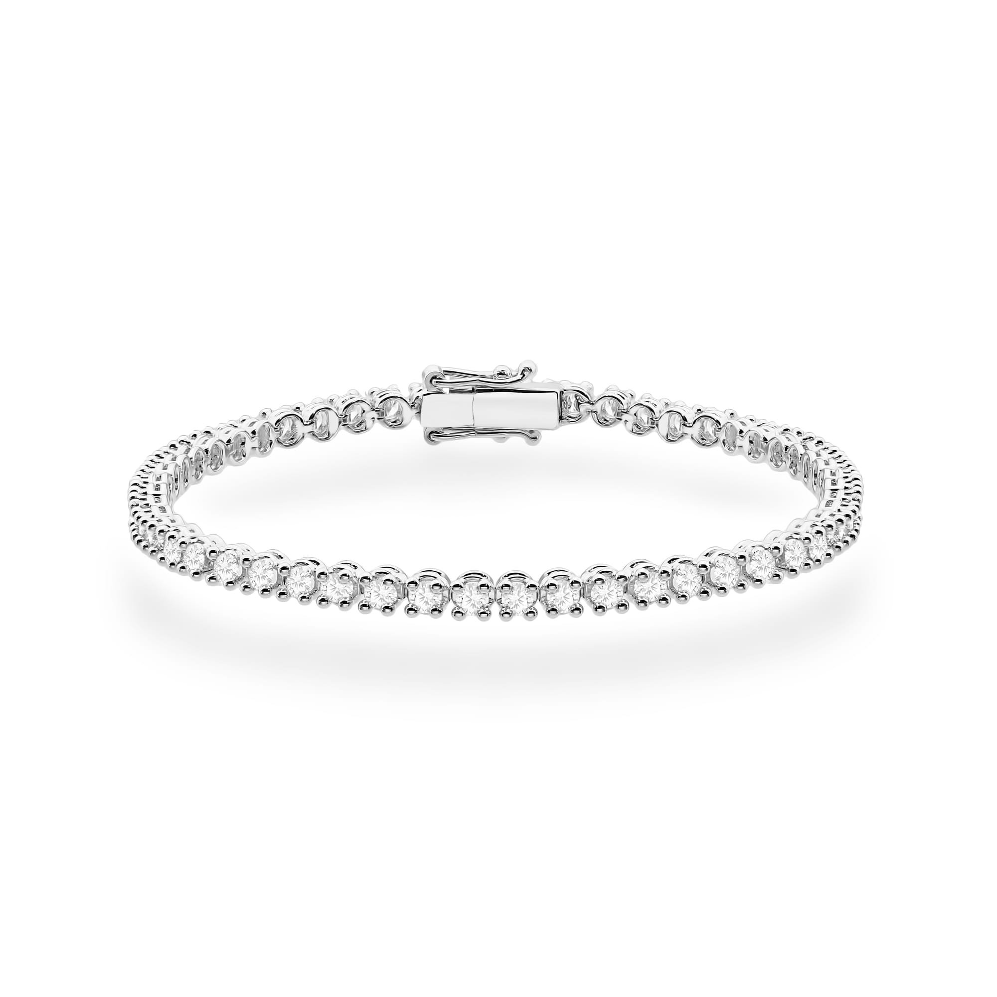 Bransoletka z białego złota diamentami laboratoryjnymi 2,16 ct