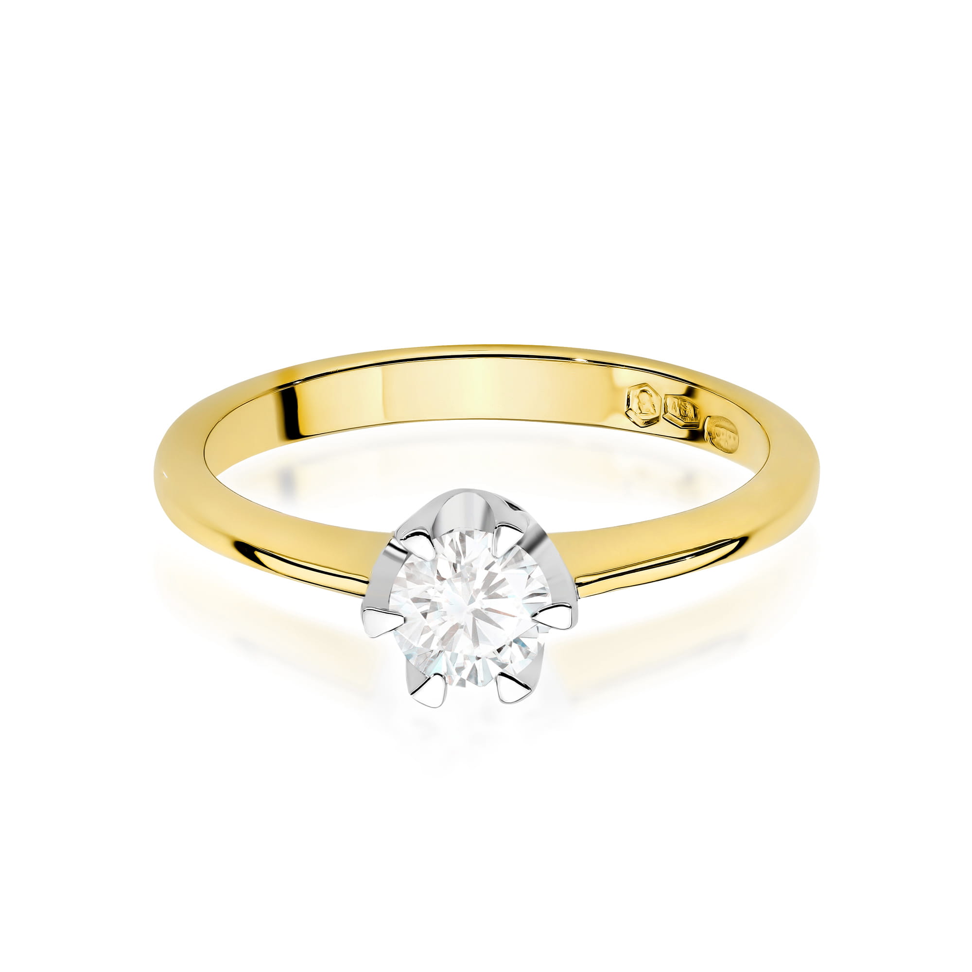 Pierścionek z brylantem 0,70 ct