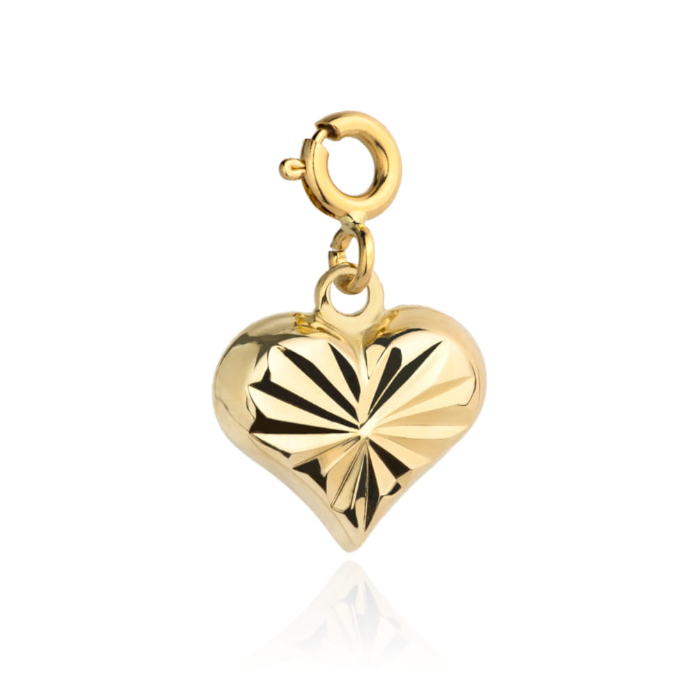 Zawieszka/charms diamentowane serce 